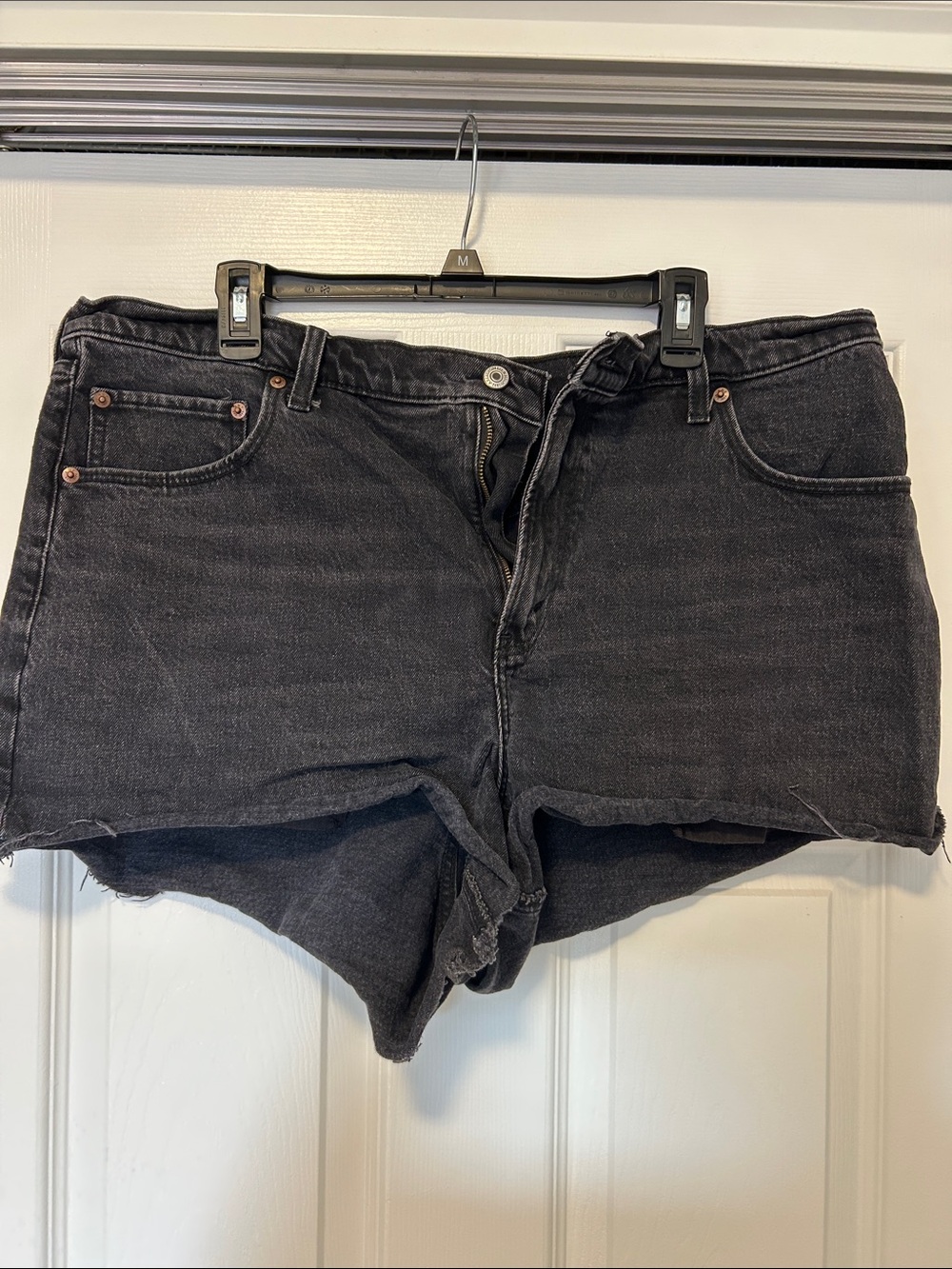 Abercrombie & Fitch Black Denim Cutoff Shorts